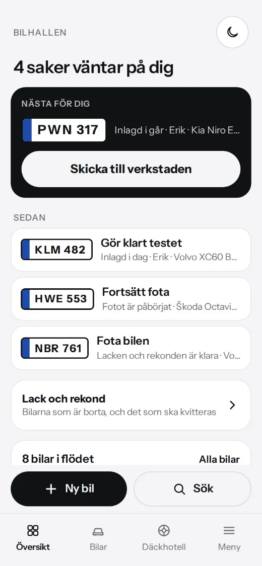Appen i telefonen: det som väntar på dig, i rätt ordning.